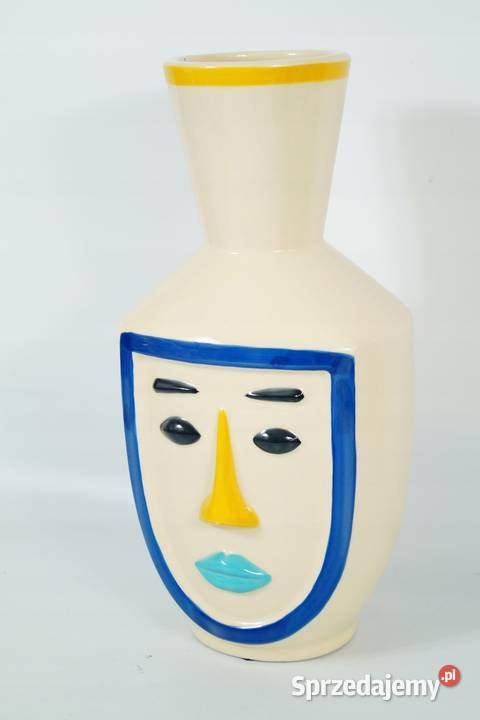 Porcelanowy wazon żardiniera Vallauris 1960