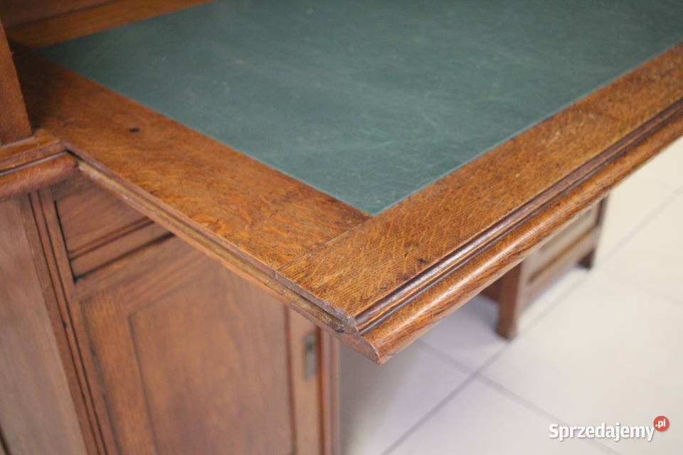 Zabytkowe biurko stylowe piękne wykonanie śląskie Pszczyna