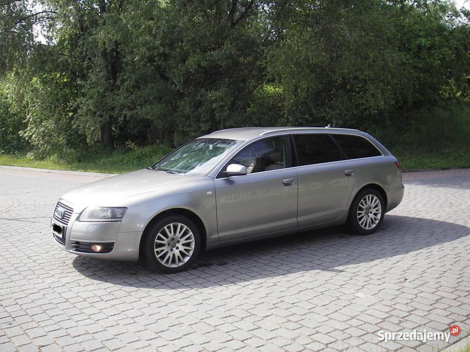 Audi A6C6 kombi FULL 4X4 łopatki klima skóra garażowany mazowieckie Ostrów Mazowiecka