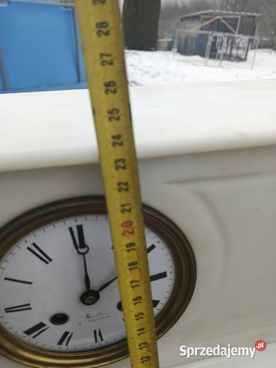 zegar kominkowy ze swiecznikami Fałków