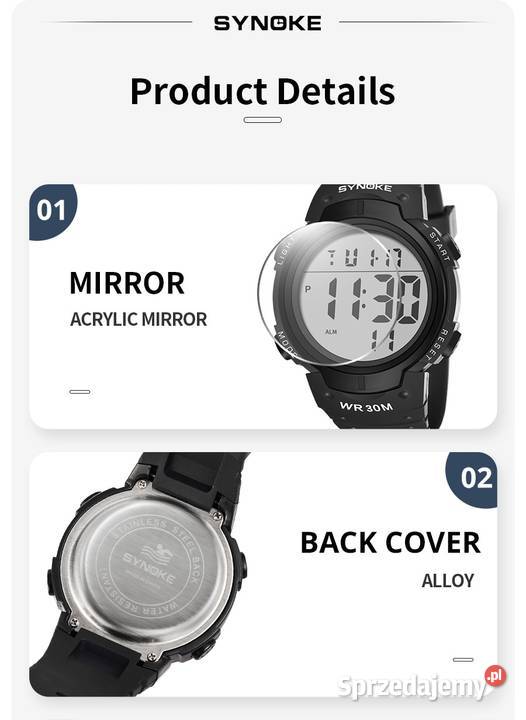 Sportowy zegarek męski militarny cyfrowy lubuskie sprzedam