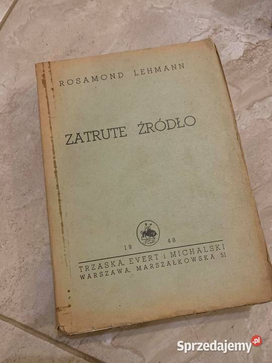 Zatrute źródło Rosamond Lehmann książka z 1948 r Jasło sprzedam