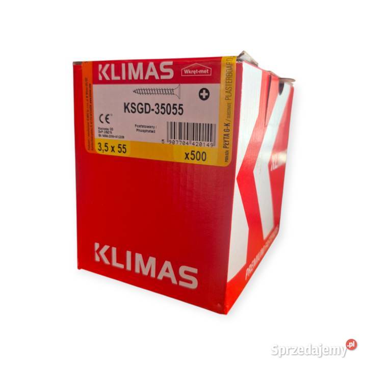 Wkręty do drewna do płyt karton gips Klimas 35 x Zgierz