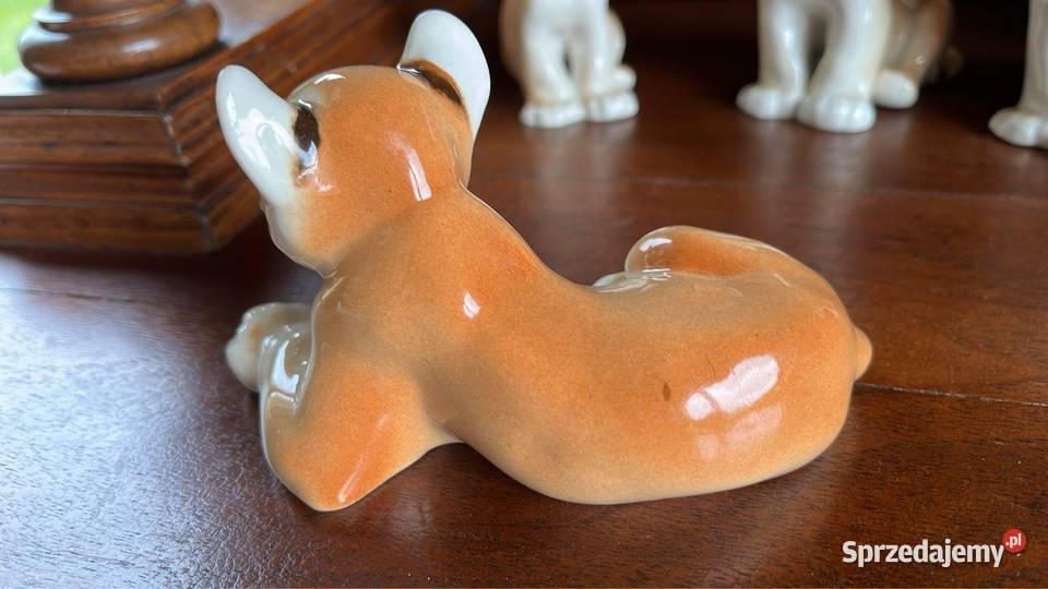 FIGURKA PORCELANOWA ŁOMONOSOW USSR Figurka Gdańsk