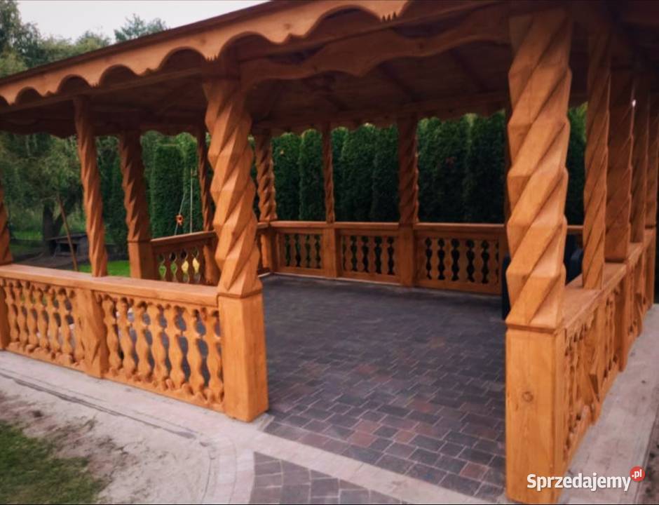 Słupy z drewna żeźbione Mińsk Mazowiecki