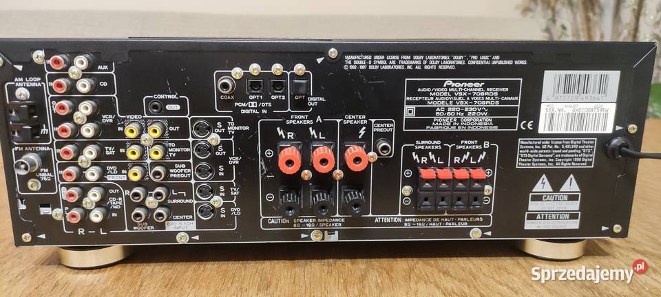 AMPLITUNER PIONEER VSX709 RDS Amplitunery Kutno