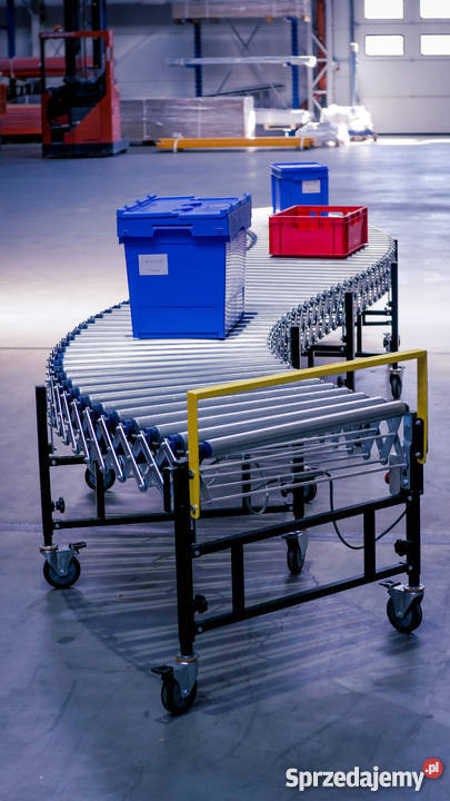 Przenośnik rolkowy elastyczny harmonijka