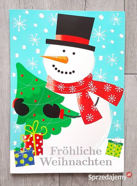 Kartka grająca bożonarodzeniowe z muzyką z niebieski Chrzanów sprzedam