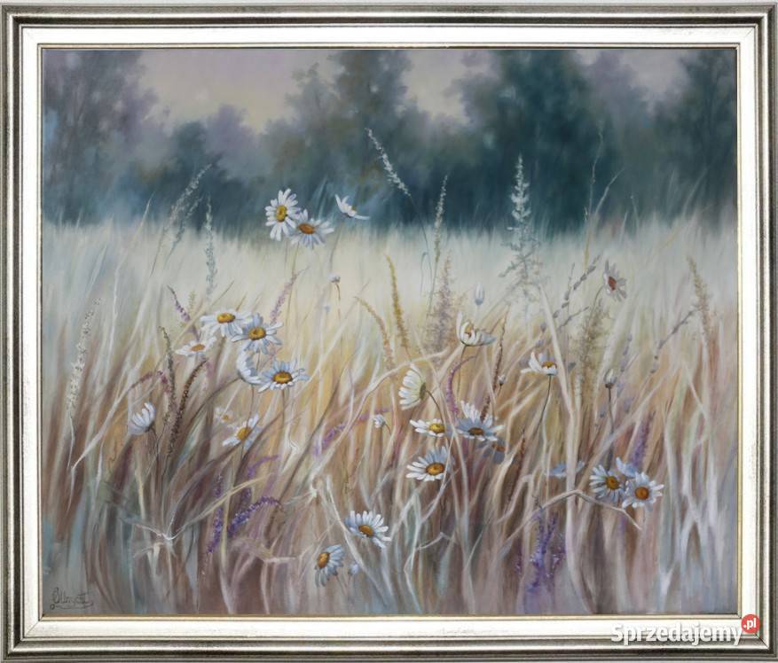 Gorąca Łąka olejny ręcznie malowany Lidia Nowy Sącz