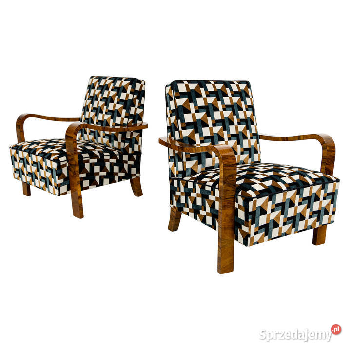 Dwa Fotele Modernizm Ar Deco Lata 60 te Swarzędz sprzedam