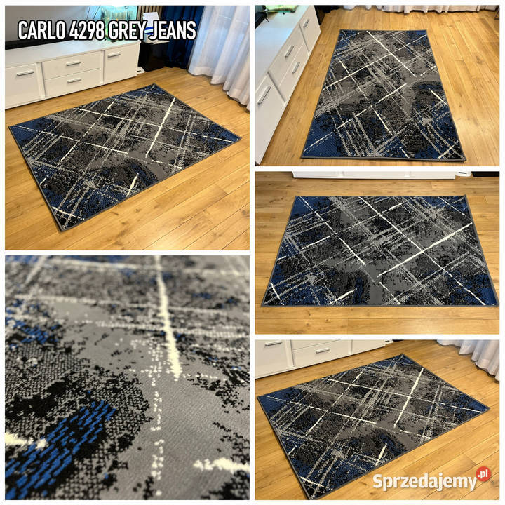 NOWOCZESNY DYWAN 120X170 CARLO4298 GREY JEANS Białystok