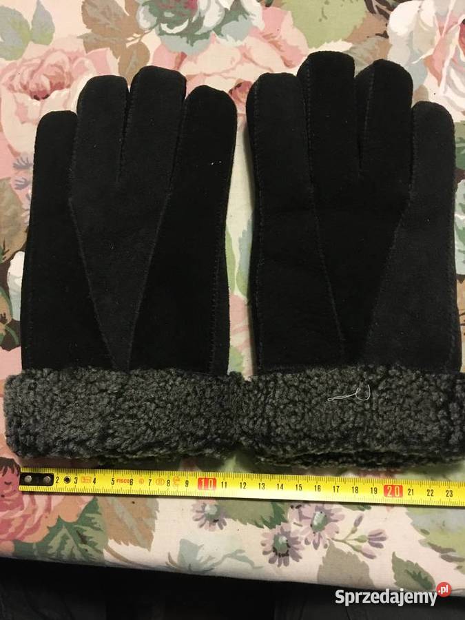 Rękawiczki futrzane Zielonka