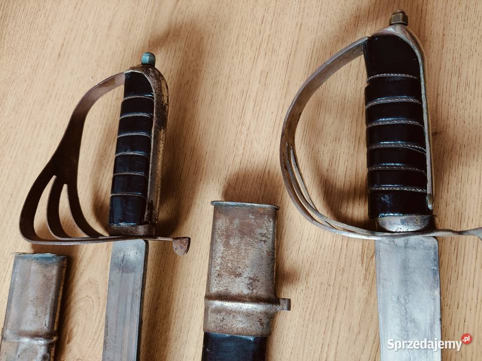 Szable sygnowane długie oryginalne świętokrzyskie Sandomierz