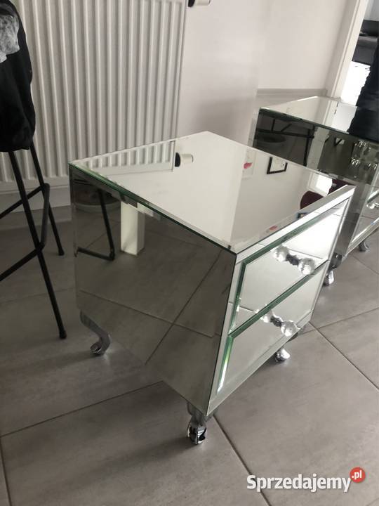 Stolik nocny lustrzany glamour z lustra Ludwik Nocne Kępno