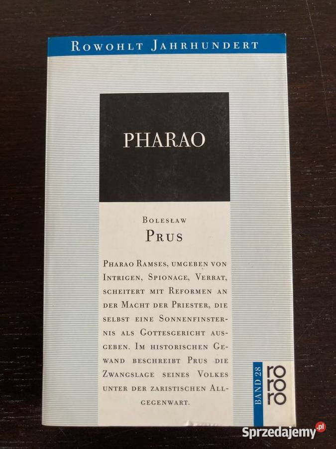 Bolesław Prus Pharao Faraon książka w języku warmińsko-mazurskie