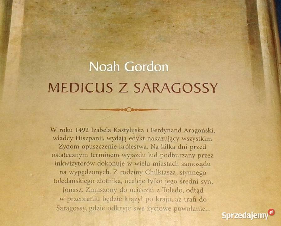 Medicus z Saragossy Noah Gordon twarda Chełm