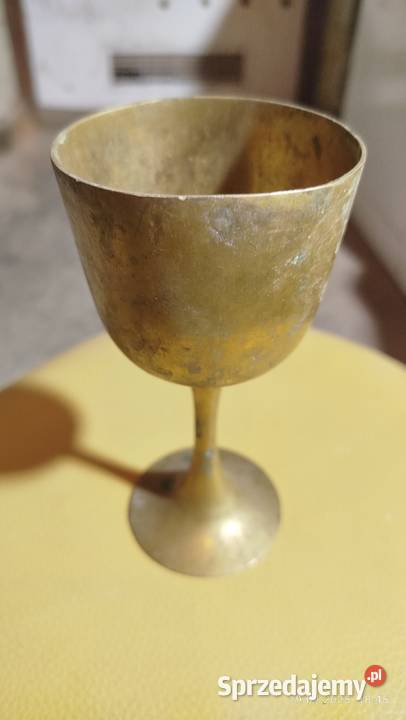 STARY KIELICH MOSIĘŻNY KIELISZEK VINTAGE K14