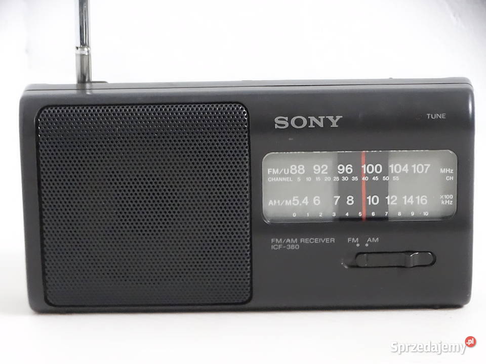 Kultowe radio przenośne SONY ICF380 Stan idealny Radioodtwarzacze Biłgoraj