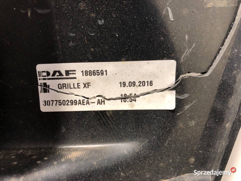 ATRAPA GRILL DAF XF 1886591 Ciągnik siodłowy