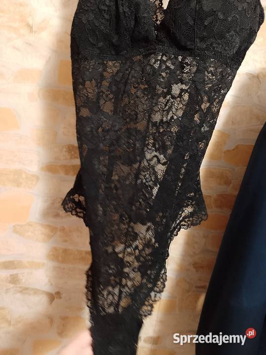 3638 SM Zmysłowe Body koronkowe z Londynu bluzka Moda i Styl Kraków