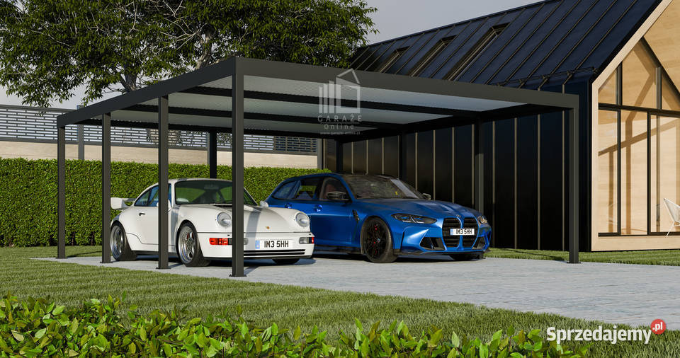 CarPort PREMIUM Wiata samochodowa 6x55 Antracyt 33m2 Poznań sprzedam