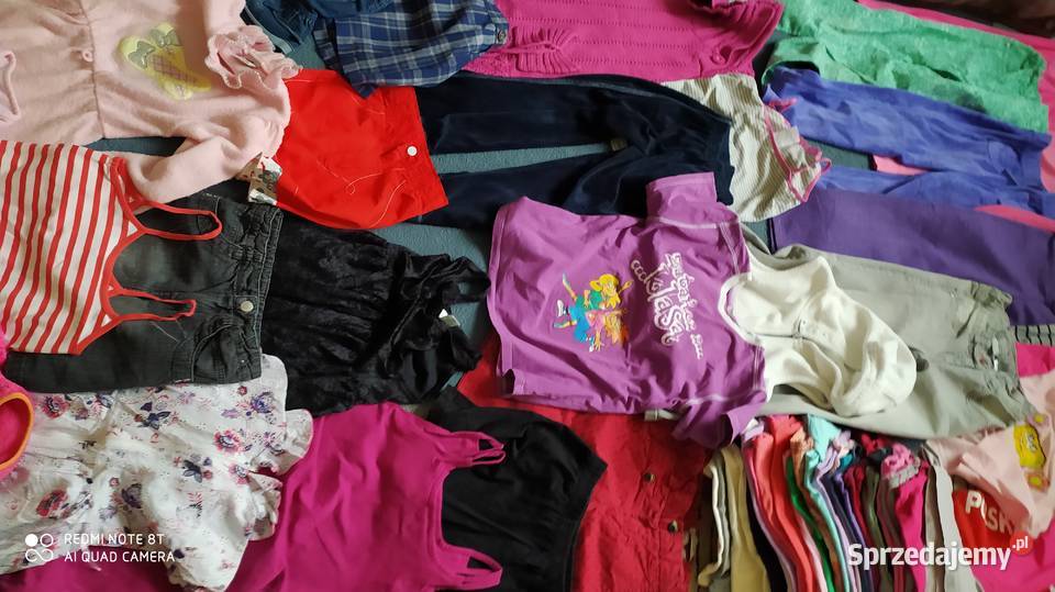 ubrania dziewczęce rozmiar 122 128 paka ubrań 62 Poznań