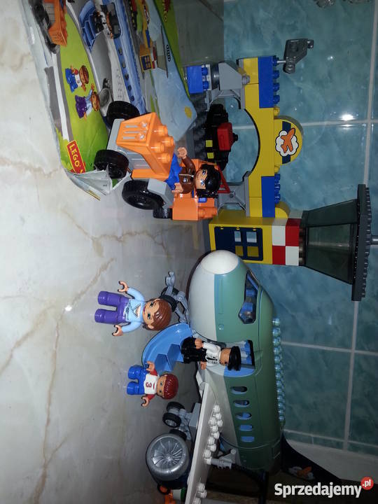Lego duplo duży samolot lotnisko podlaskie Augustów