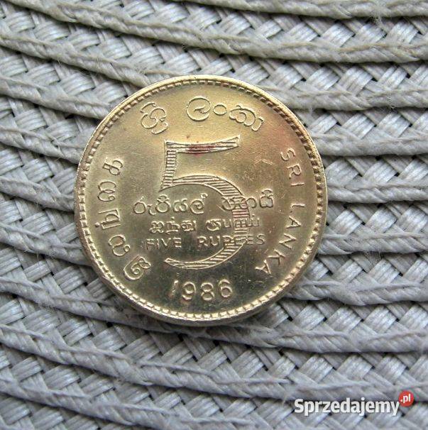Sri Lanka 5 Rupi 1986r Kalisz sprzedam