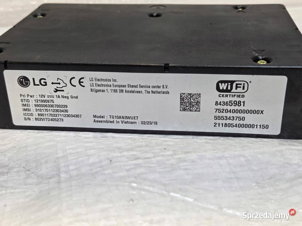 OPEL INSIGNIA B MODUŁ STEROWNIK WIFI 84365981 kujawsko-pomorskie sprzedam
