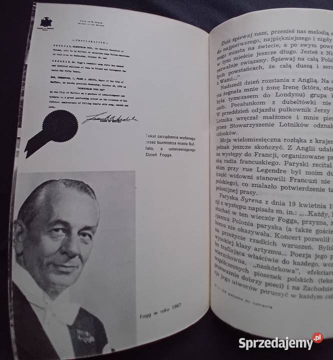 Mieczysław Fogg palanta do Belcanta Iskry 1971 r Antykwariat