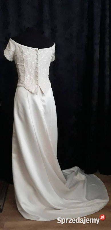 sukienka ecru w kolorze szampanazłota żółty/złoty śląskie Sosnowiec sprzedam