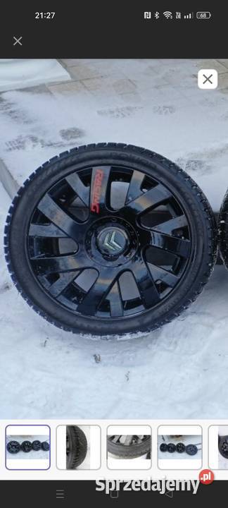 Zimowe koła aluminiowe citroen 17 z kolcami Rzeszów
