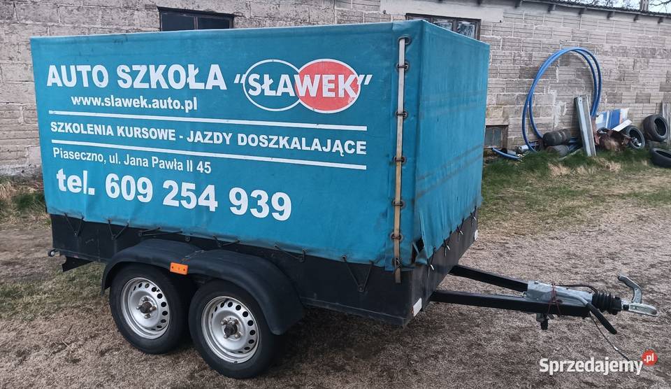 Przyczepka dwuosiowa dmc 1000 kujawsko-pomorskie Czarne sprzedam