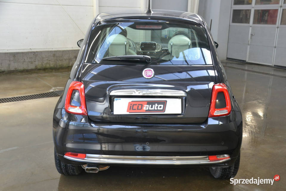 Fiat 500 lifcie 12 benzyna 70 panorama czarny Kęty