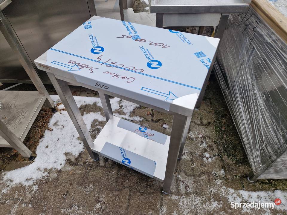 Stół Gastronomiczny Centralny Z Półką 604085 Ostrów Wielkopolski