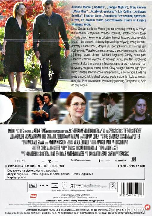 NAUCZYCIELKA ANGIELSKIEGO JULIANNE MOORE DVD Kalisz sprzedam