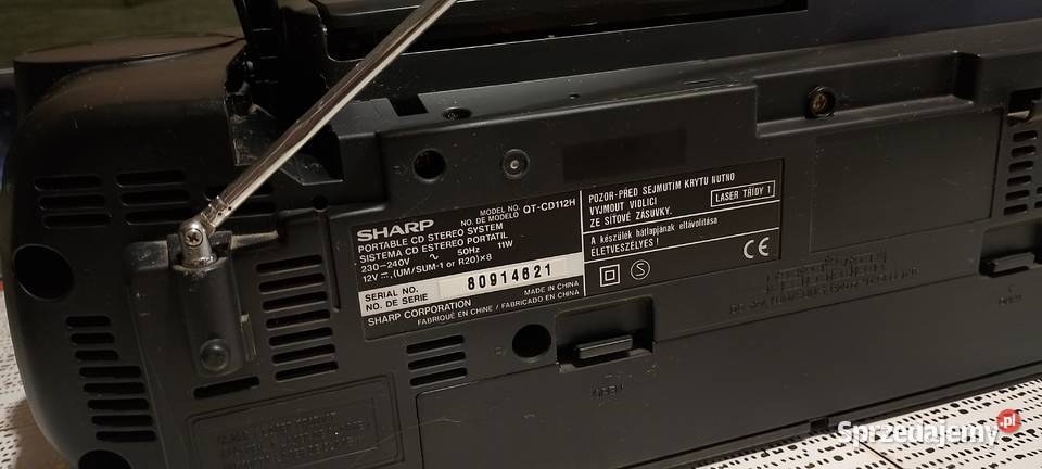 Sharp QTCD112H boombox CD kaseta radio stan