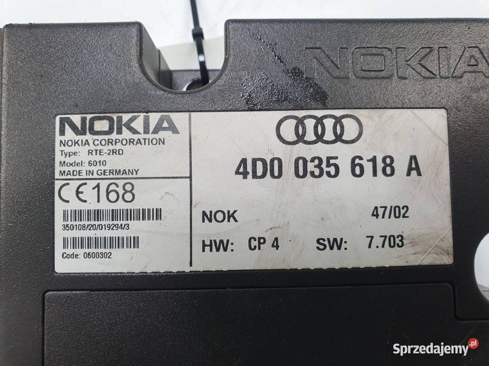 MODUŁ AUDI A8 D2 4D0035618A kujawsko-pomorskie Lipno