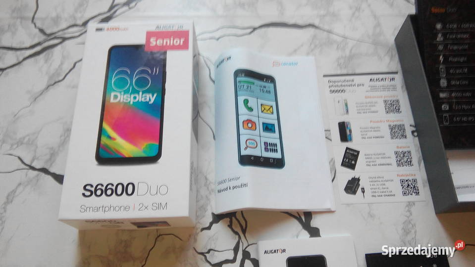 Smartfon Aligator 6600S seniora wielkopolskie Godziesze Małe sprzedam