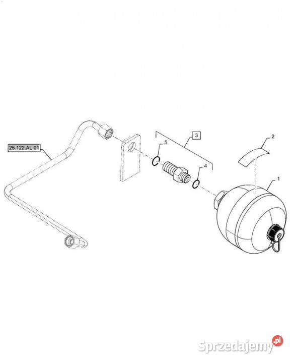 Holland T6090 T6070 Hydroakumulator 1l 87602613 Jastrzębniki