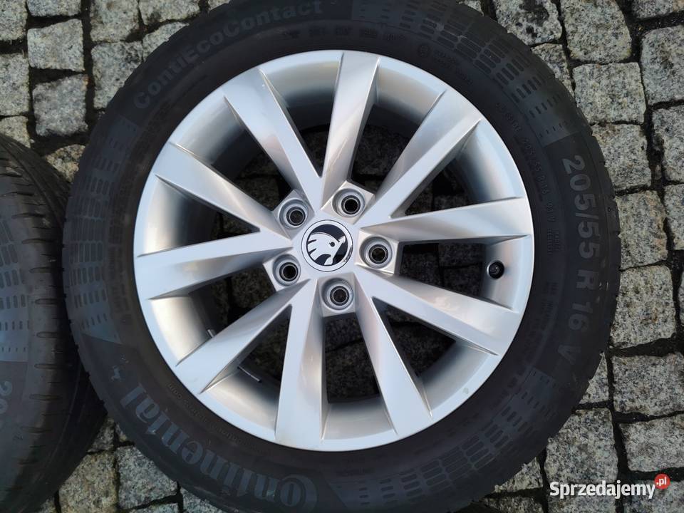 Koła 20555 16 Skoda 5x112 Octavia Letnie ET46 Koła lubuskie Łęknica sprzedam