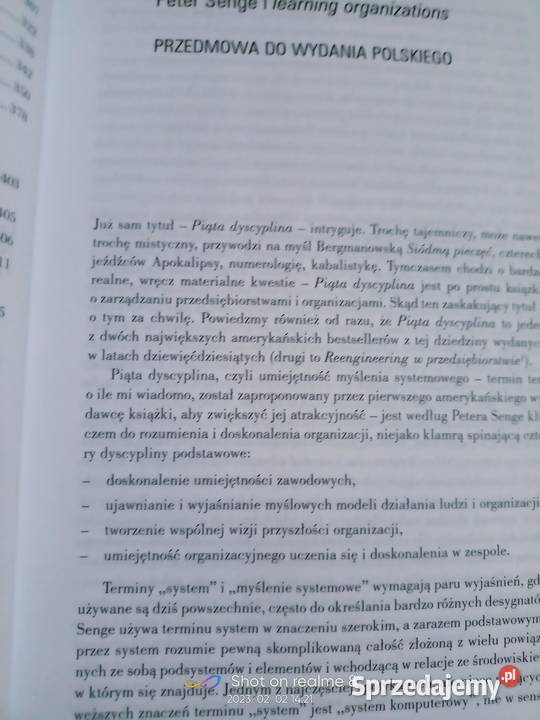 Piąta dyscyplina teoria i praktyka organizacji Poradniki, albumy i reportaże Warszawa