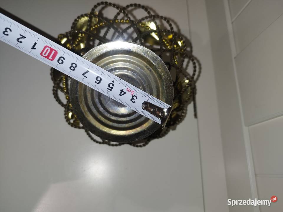 Stary koszyk metalowy na bibeloty koszyczek z Warszawa