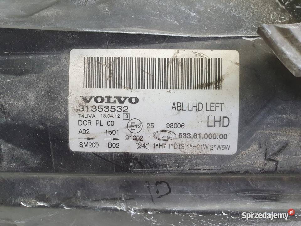 Volvo V70 XC70 III S80 II PRZEDNIA LAMPA LEWA Janów sprzedam