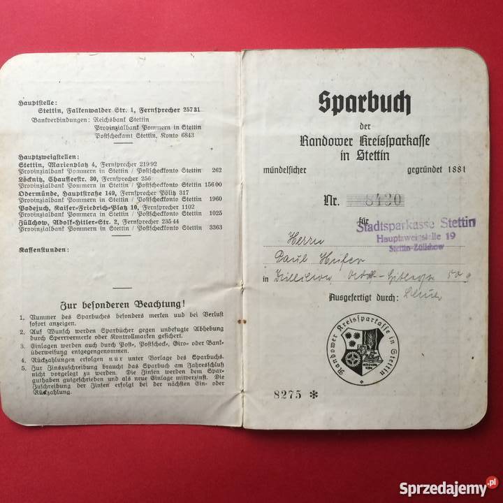 Sparbuch 8 Antyki, Sztuka, Kolekcje Szczecin