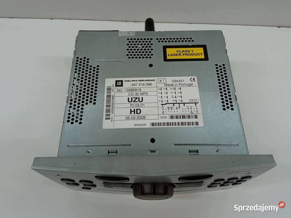 RADIO 13289919 Opel Corsa IV 20062014 D świętokrzyskie