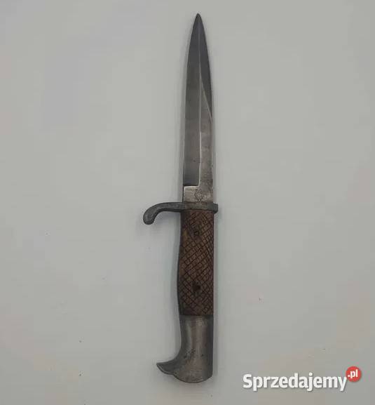 Nóż okopowy z okresu I WŚ sygnowany CE Carl śląskie Katowice