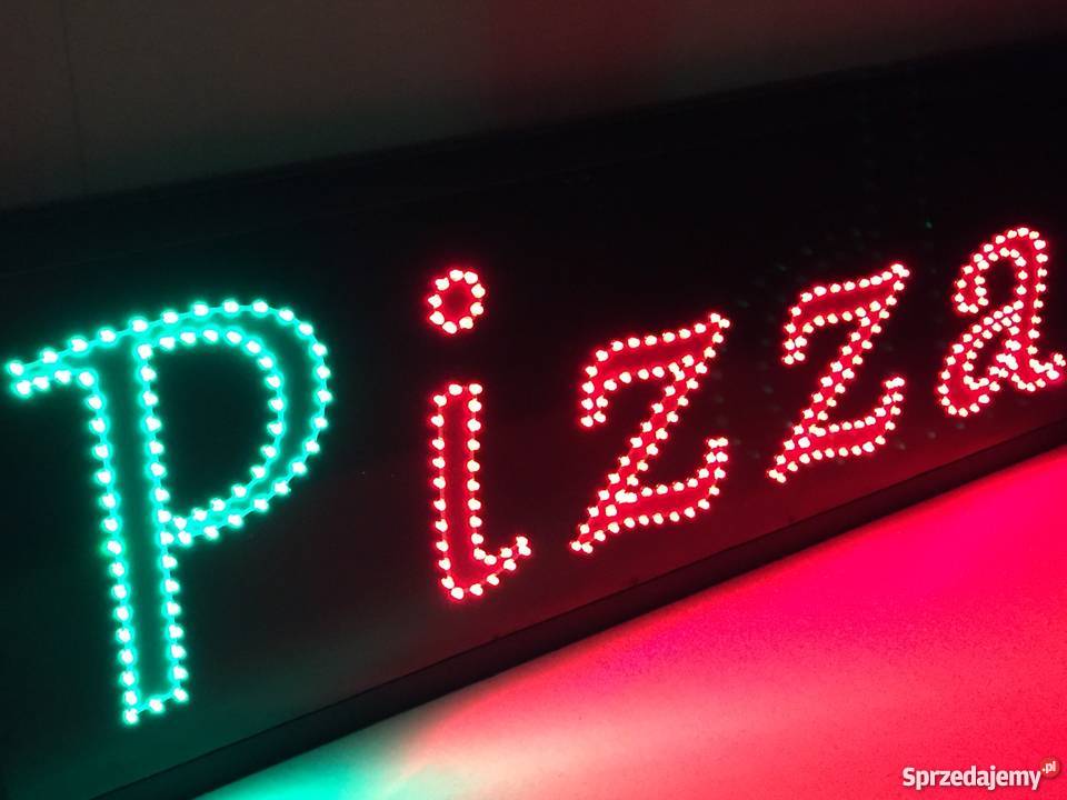 PIZZA reklama LED 100x36 zewnętrzna NOWA Pomiechówek
