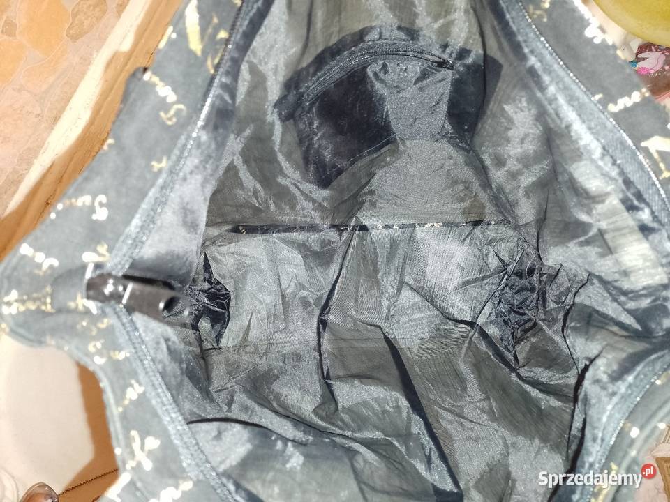 Tenerife Duża torebka plażowa z Londynu z czarny Moda i Styl Kraków