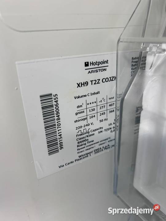 Lodówka HOTPOINT Total NoFrost 201 A Transport Warszawa